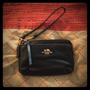 Black Coach Wristlet
